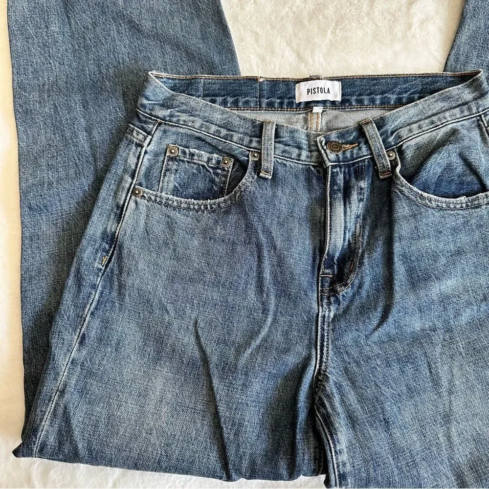 Pistola High Rise Wide Leg Jeans Size 25